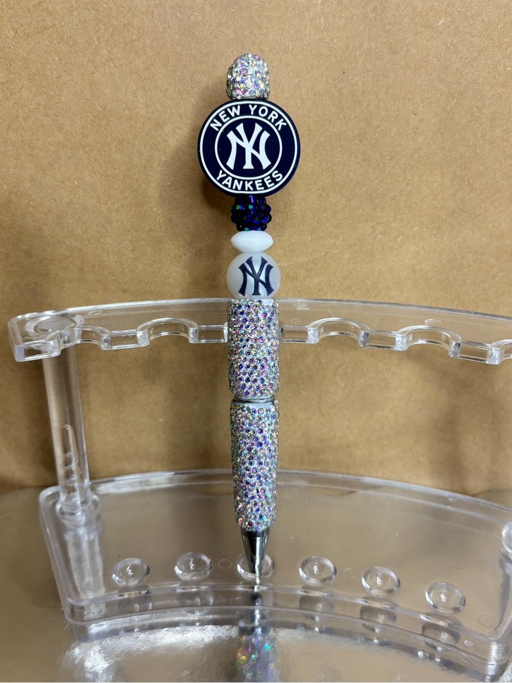 New York Yankees Crystal Bling Pen - White & Multicolor
